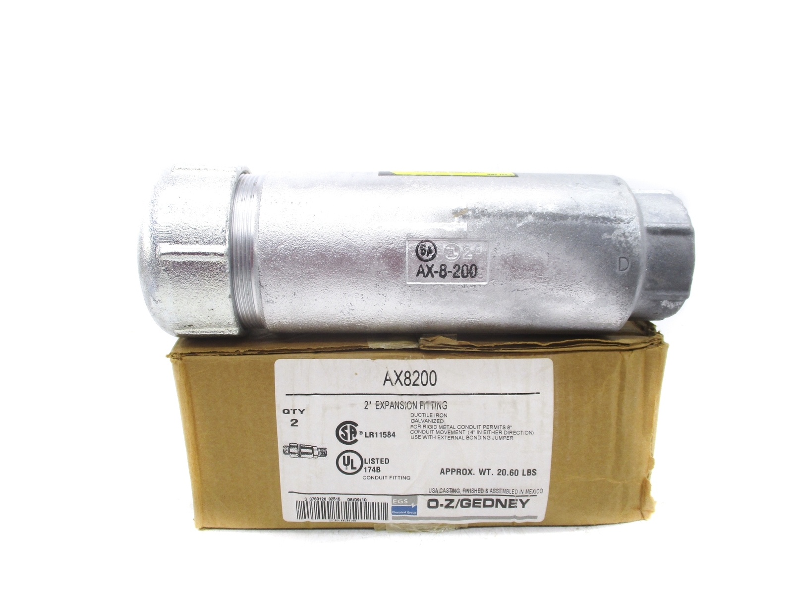 O-Z/GEDNEY AX8200 (PKG OF 2)