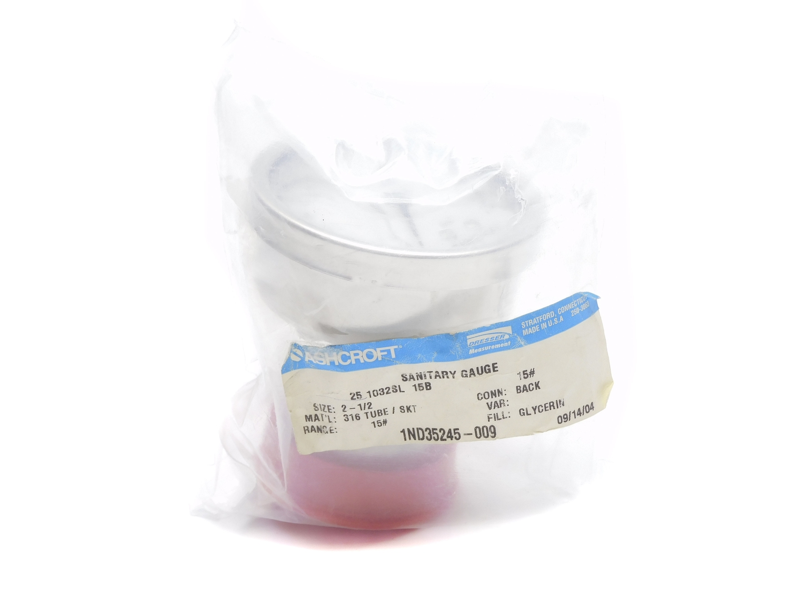 ASHCROFT 251032SL15B-15# 15PSI